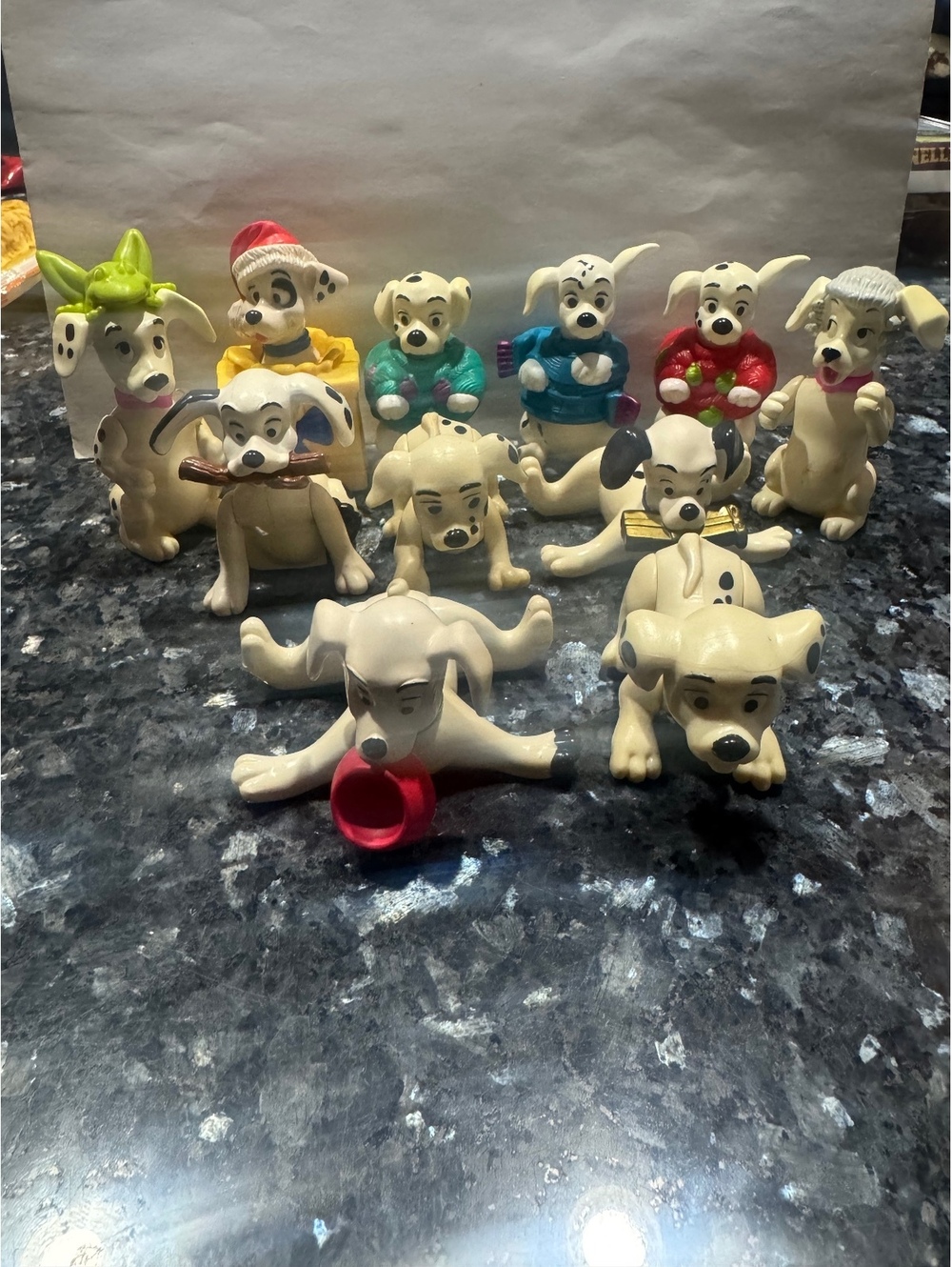 1996 McDonald's 101 Dalmatians Lot D 13 random toy figures [COPY]